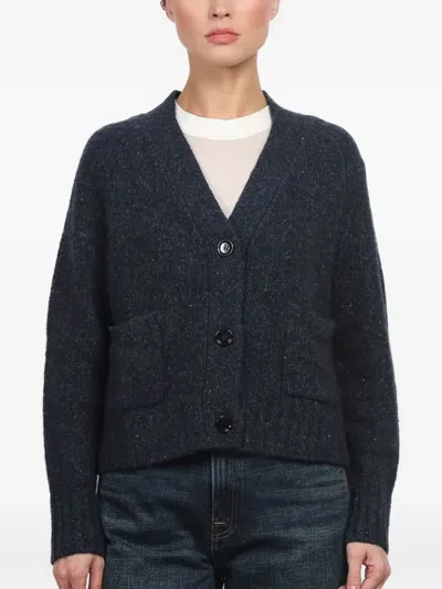 Allude V-neck Cardigan In Blue