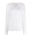 Allude Drop-shoulder Cashmere Jumper In White