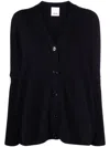 Allude V-neck Wool-cashmere Cardigan In Multi