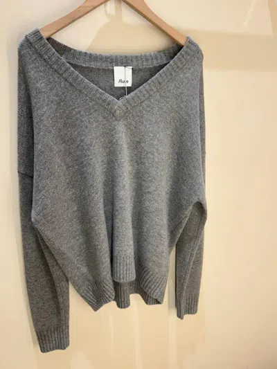 Allude V-sweater In Heather Mel In Multi