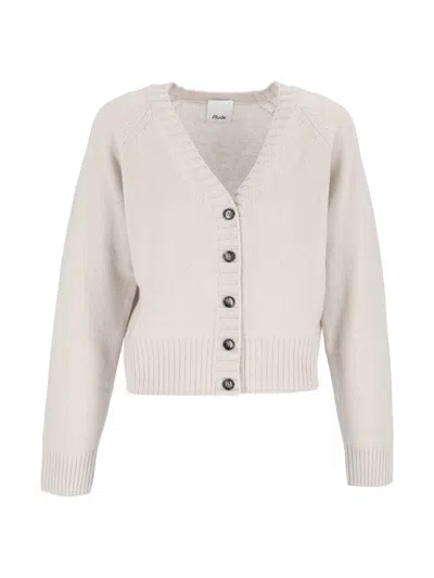 Allude V-cardigan In Neutral