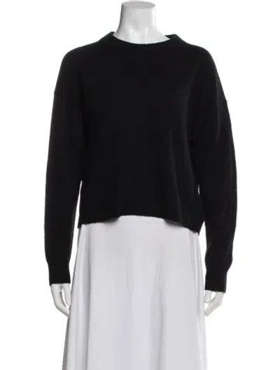 Pre-owned Allude Virgin Wool Crew Neck Sweater In Blue