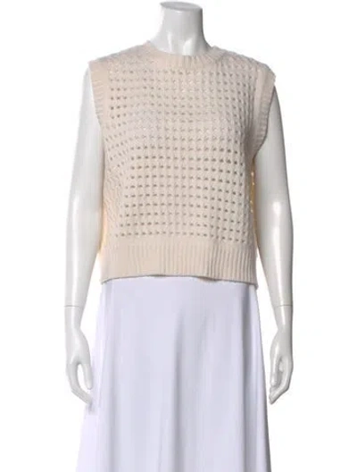 Pre-owned Allude Virgin Wool Crew Neck Sweater In Gray