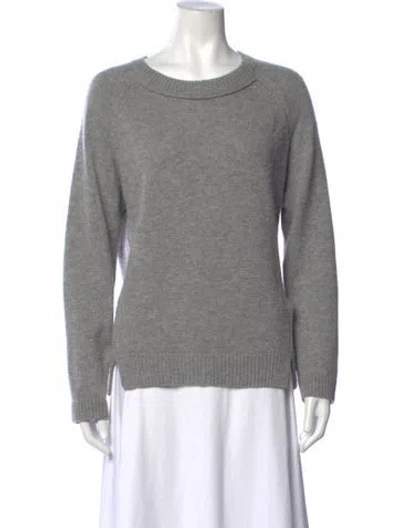Pre-owned Allude Virgin Wool Crew Neck Sweater In Grey