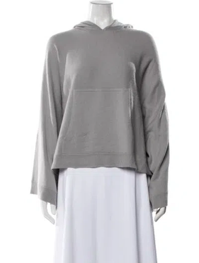 Pre-owned Allude Virgin Wool Crew Neck Sweater In Grey