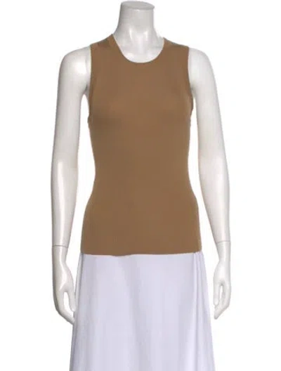 Pre-owned Allude Virgin Wool Crew Neck Sweater In Neutral