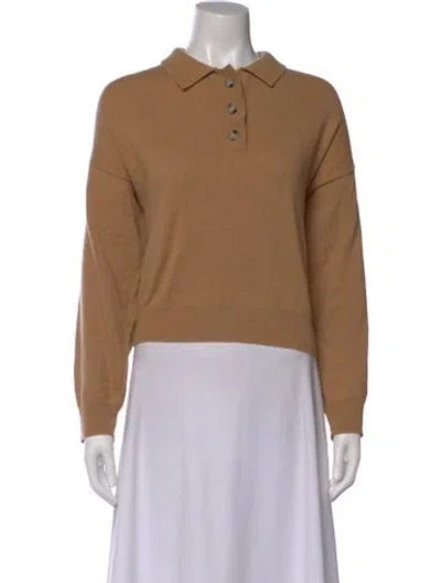 Pre-owned Allude Virgin Wool Crew Neck Sweater In Neutral
