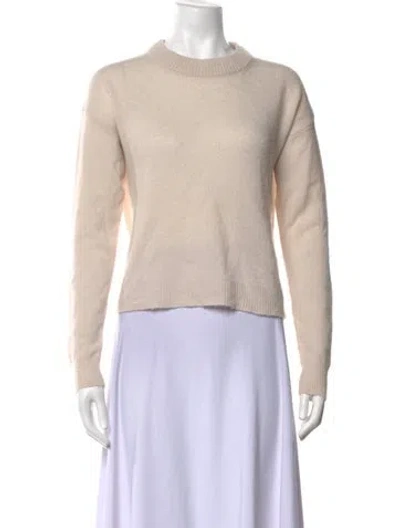 Pre-owned Allude Virgin Wool Crew Neck Sweater In Neutrals