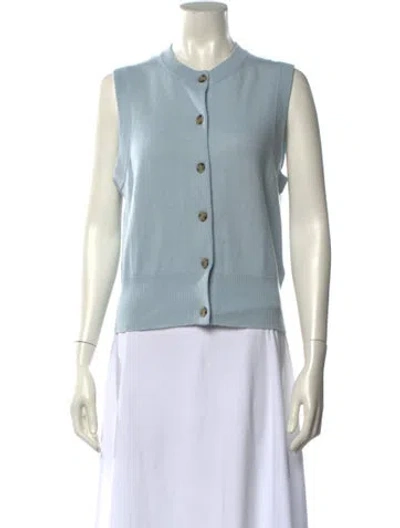 Pre-owned Allude Virgin Wool Crew Neck Sweater W/ Tags In Blue