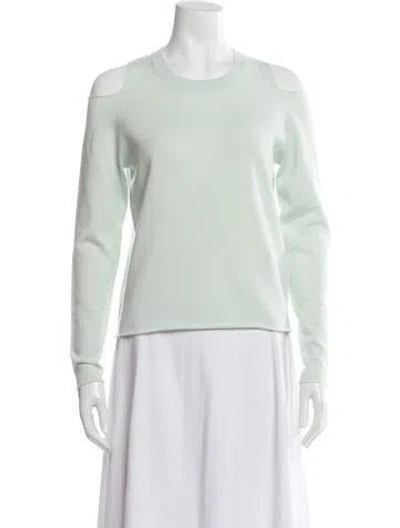 Pre-owned Allude Virgin Wool Crew Neck Sweater W/ Tags In Green