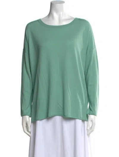 Pre-owned Allude Virgin Wool Crew Neck Sweater W/ Tags In Green