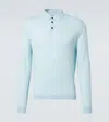 Allude Polopullover Aus Schurwolle In Blau