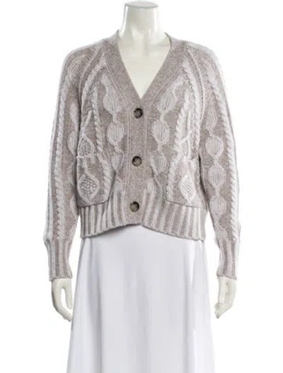 Pre-owned Allude Virgin Wool Printed Sweater In Multi