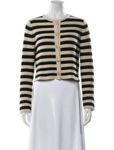 Pre-owned Allude Virgin Wool Striped Sweater In Multi