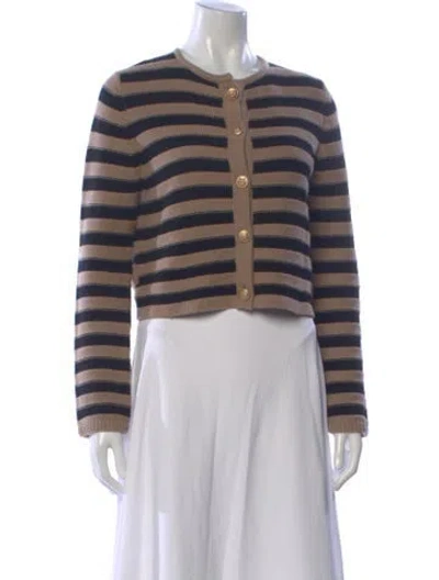 Pre-owned Allude Virgin Wool Striped Sweater In Multicolor