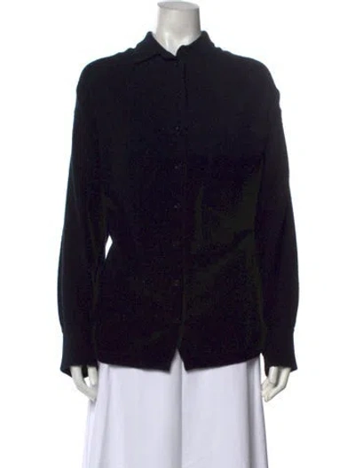 Pre-owned Allude Virgin Wool Sweater In Black