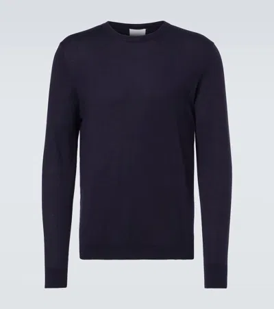 Allude Virgin Wool Sweater In Blue