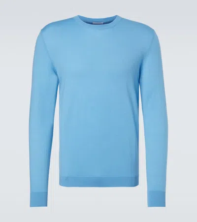 Allude Virgin Wool Sweater In Blue