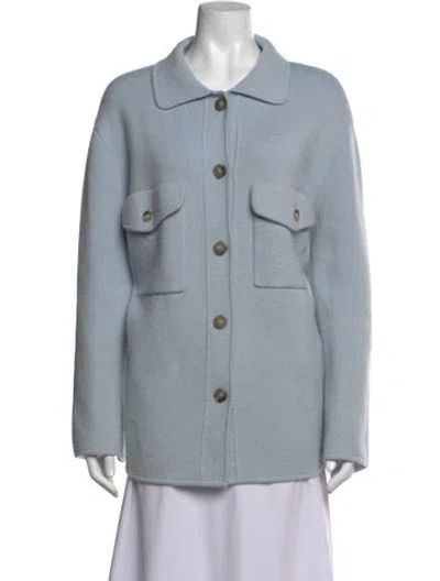 Pre-owned Allude Virgin Wool Sweater In Blue