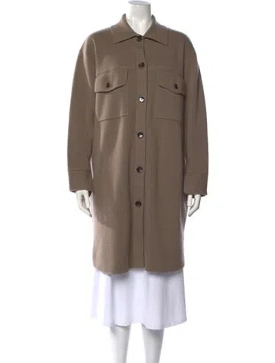 Pre-owned Allude Virgin Wool Sweater In Brown