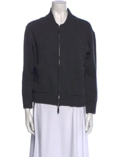 Pre-owned Allude Virgin Wool Sweater In Gray