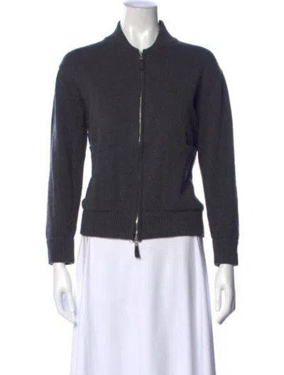 Pre-owned Allude Virgin Wool Sweater In Gray