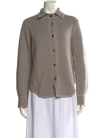 Pre-owned Allude Virgin Wool Sweater In Neutral