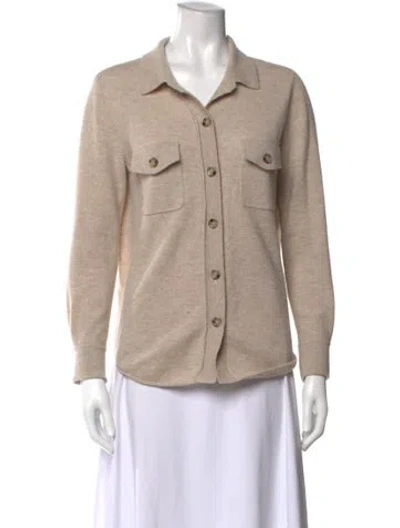 Pre-owned Allude Virgin Wool Sweater In Neutral