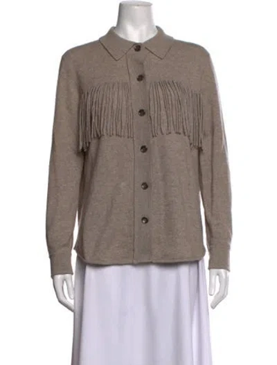 Pre-owned Allude Virgin Wool Sweater In Neutrals