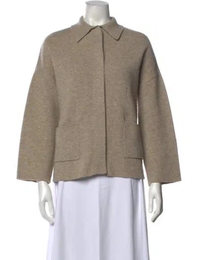Pre-owned Allude Virgin Wool Sweater In Neutrals