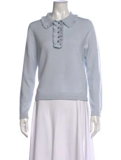 Pre-owned Allude Virgin Wool Sweater W/ Tags In Blue