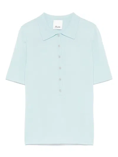 Allude Virgin Wool Top In Blue