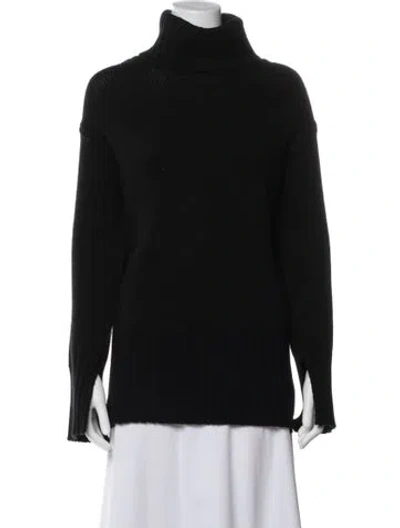 Pre-owned Allude Virgin Wool Turtleneck Sweater In Blue
