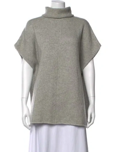 Pre-owned Allude Virgin Wool Turtleneck Sweater In Gray
