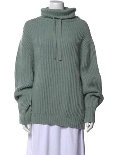 Pre-owned Allude Virgin Wool Turtleneck Sweater W/ Tags In Green
