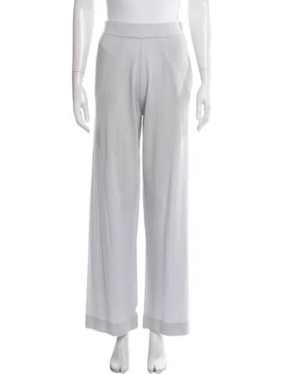 Pre-owned Allude Virgin Wool Wide Leg Pants W/ Tags In Gray