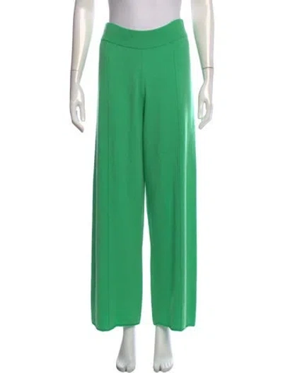 Pre-owned Allude Virgin Wool Wide Leg Pants W/ Tags In Green