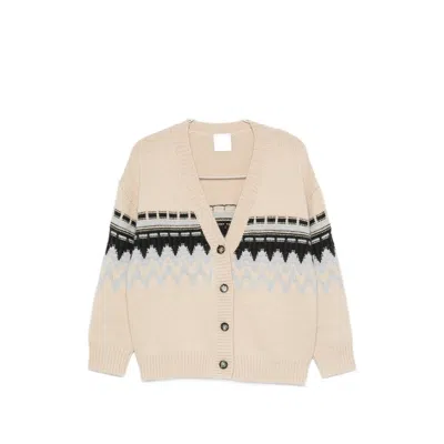 Allude V-neck Cashmere Cardigan In Multi