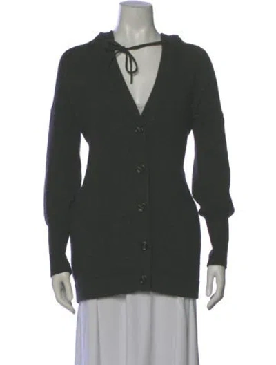 Pre-owned Allude V-neck Sweater In Blue