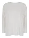 Allude White Shirt With Boart Neckline In White