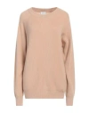 ALLUDE ALLUDE WOMAN SWEATER CAMEL SIZE M CASHMERE