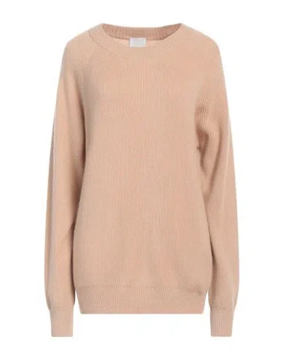 Allude Woman Sweater Camel Size M Cashmere In Neutral