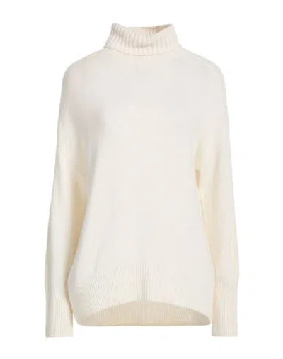 Allude Woman Turtleneck Ivory Size S Cashmere In White
