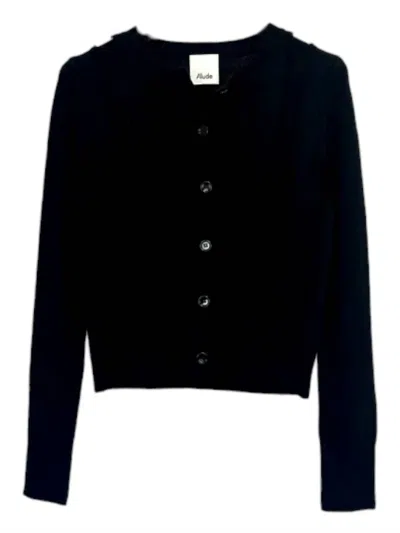Allude Women's Rd Cardigan In Noir In Black