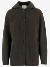 Allude Buttoned Patch-pocket Cardigan In Gray