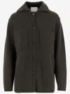 Allude Buttoned Patch-pocket Cardigan In Gray