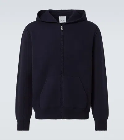 Allude Wool And Cashmere Hoodie In Black