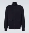 Allude Wool And Cashmere Jacket In Blue