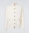 Allude Wool And Cashmere Jacket In Neutral