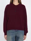 Allude Wool And Cashmere Polo Shirt In Brown